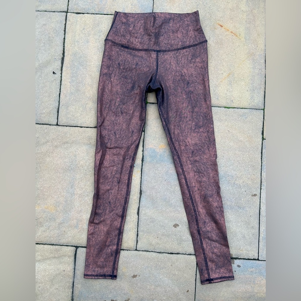 Alo full length metallic workout legging